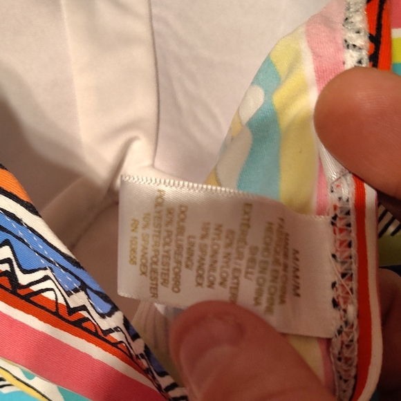 Anne Cole Multicolor Strapless Top - Picture 4 of 5